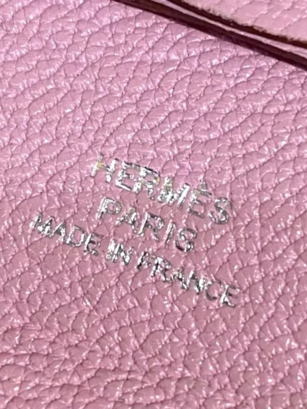 Hermes Bastia Change Purse In Chevre Leather Mauve Sylvestre